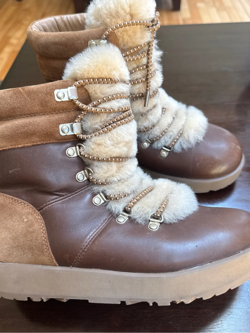 Ugg Viki Waterproof Boot Brown Suede Leather